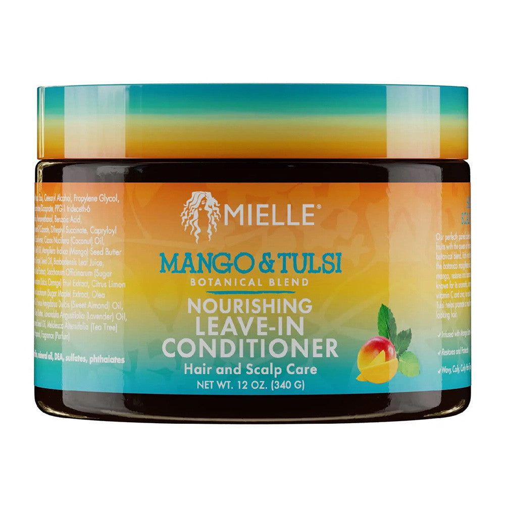 Mielle Mango & Tulsi Nourishing Leave-In Conditioner, 12 Oz
